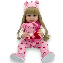 GENERICO - Bebe Aspecto Realista Silicona 55 cm Bebe Accesorio Conejo