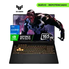 ASUS - Computador Portatil Gamer Tuf F16 Intel Core I7 14650hx 32/1tb Rtx 5070 8gb 165hz Fhd Win 11 H