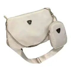 GENERICO - Bolso Manos Libres Con Monedero Elegante Mujer BLANCO