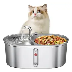 AM MASCOTAS - Fuente de Agua Bebedero Comedero Gatos Mascotas