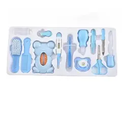 TIENDITA DEL BEBE IMPORTADORA MC - Kit De Aseo Personal Para Bebe Niño 13 Piezas Azul Baby Care