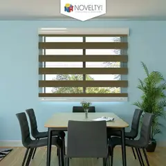 NOVELTY HOME - Set x2 Cortina Elegance Capuchino 160x180