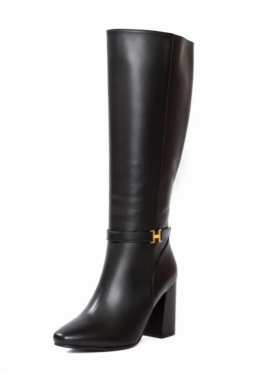 Imagen de Bota Caña Alta Negra Ballerinas Renata
