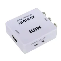 GENERICO - Convertidor Adaptador Rca A Hdmi Av2hdtv Caja Blanca 1080p