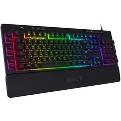 REDRAGON - Teclado Gamer SHIVA K512RGB Full Size con Reposamuñecas