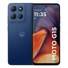 MOTOROLA - Celular G15 4G Dual SIM 6.72” FHD+ 512GB 12GB 4+8 50MP IP54 5200mAh Dolby Atmos - Azul