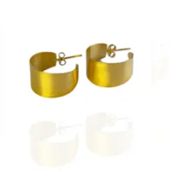 MERAKI - Aretes - Candongas Bañadas en oro 24kt