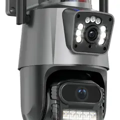 GENERICO - CAMARA DE SEGURIDAD DOBLE LENTE CON ALARMA