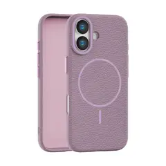 APPEND - Funda Para iPhone 16 con MagSafe Litchi Sunset Purple