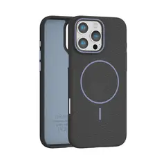 APPEND - Funda Para iPhone 16 Pro con MagSafe Litchi Black Orchid