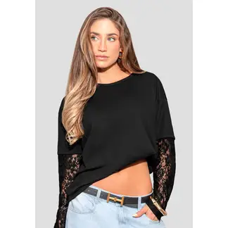 ATYPICAL - Camiseta Mujer Negro 114040