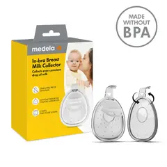 MEDELA - Copas Recolectoras de Leche Materna Hands-Free In-Bra Discretas, Livianas y Anatómicas
