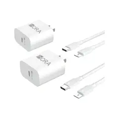 1HORA - Cargador Ultra Turbo 20W 3A USB-C para iPhone Blanco