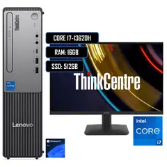 LENOVO - PC SFF THINKCENTRE NEO CORE I7 13620H 16GB DDR5 512GB WIN11 MONITOR 21.5