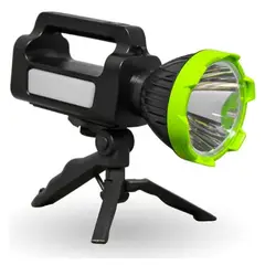 INNOVA - Lámpara De Camping Multifunción Largo Alcance + Luz De Emergencia Roja Negro Negro