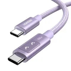 UGREEN - Cable USB-C a USB-C 100W con Pantalla LED 1M Púrpura