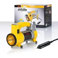 CYCLONE - Compresor Portátil Carro y Moto 12V con luz LED