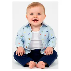 BABY KDS - Conjunto Bebe Niño 3 Piezas multicolor - glotoncitos