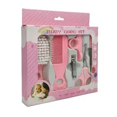 TIENDITA DEL BEBE IMPORTADORA MC - Kit De Aseo Bebé Niña Rosado 6 Piezas Baby Care