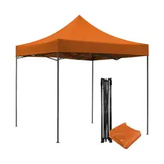 GENERICO - Toldo Plegable 3X3 Carpa Impermeable Y Retráctil Color Naranja