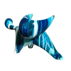 GENERICO - Figura decorativa gato multicolor