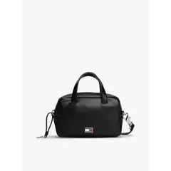 TOMMY HILFIGER - Bolso negro cruzado con logo