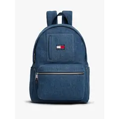 TOMMY HILFIGER - Morral celeste denim con logo