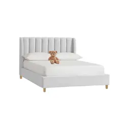 EKONOMODO COLOMBIA - Base Cama Con Espaldar + Colchon Sencillo Infantil Bony 100X190X115 Blanco