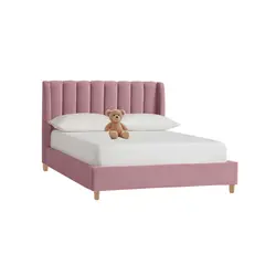 EKONOMODO COLOMBIA - Base Cama Con Espaldar + Colchon Semidoble Infantil Bony 120X190X115 Rosado