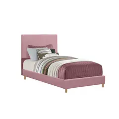 EKONOMODO COLOMBIA - Base Cama Con Espaldar + Colchon Semidoble Infantil Nino 120X190X115 Rosado