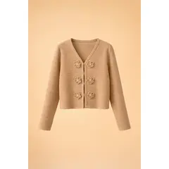 ALGODON Y COCO - Sweater espiga mocca