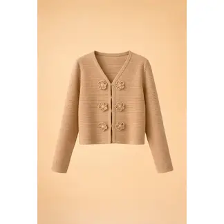 ALGODON Y COCO - Sweater espiga mocca