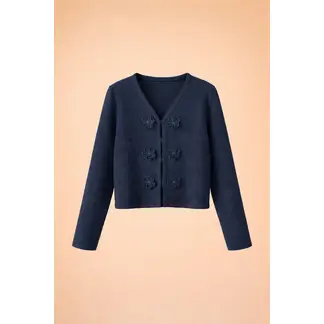 ALGODON Y COCO - Sweater espiga azul