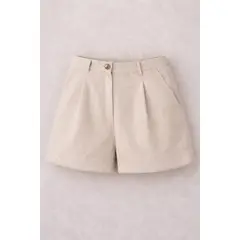 ALGODON Y COCO - Short color Alga arena