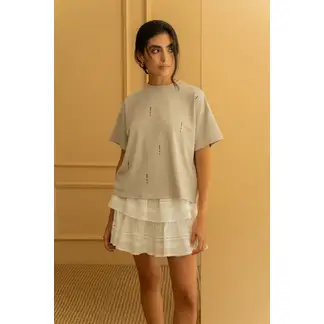 ALGODON Y COCO - Camiseta Cacao Beige