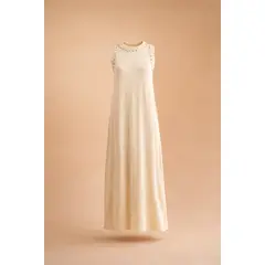 ALGODON Y COCO - Vestido raiz beige