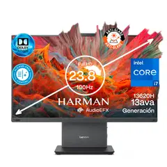 LENOVO - All in one THINKCENTRE Intel Core i7 13620H RAM 8GB SSD 512GB SSD Intel UHD Graphics 100HZ