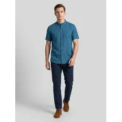 PERRY ELLIS - Camisa Sport Azul Classic Fit CS00866A