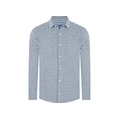 PERRY ELLIS - Camisa Sport con Microdiseño CS00915