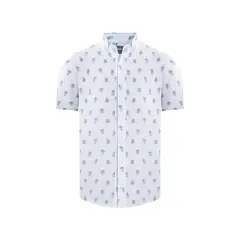 PERRY ELLIS - Camisa Sport Blanco Classic Fit CS00884C
