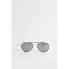 KOAJ - Gafas de sol doradas con marco delgado y lentes oscuro Hombre