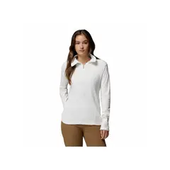 COLUMBIA - Buzo Mujer GLACIAL IV 1/2 ZIP Blanco