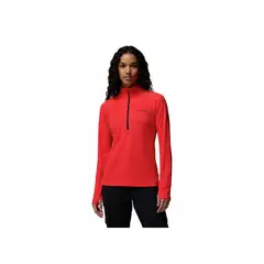 COLUMBIA - Buzo Mujer DRIVENTURE HALF ZIP Rojo
