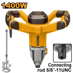 INGCO - Mezclador 110120V 5060Hz 0-750Rpm 1400W Umx214008
