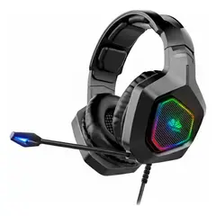 MOVISUN - Diadema Gamer Alámbrica Con Microfono Kg-160 Negro