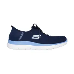 SKECHERS - Tenis mujer Summits-Newdaily Slip-ins azul