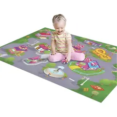 MEGA - Alfombra Mat Con Vehiculo Minniie Verde