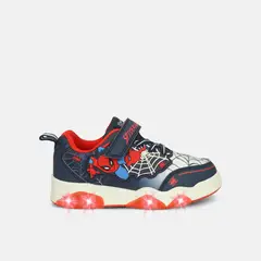 MARVEL - Tenis Con Luces Para Niño Bubblegummers Azul Nispero L 4Spiderman