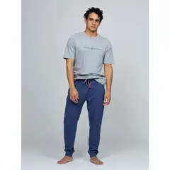 TOMMY HILFIGER - Set multicolor de pijama Navy de Camiseta y pantalón