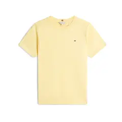 TOMMY HILFIGER - Camiseta amarilla de corte regular con logo